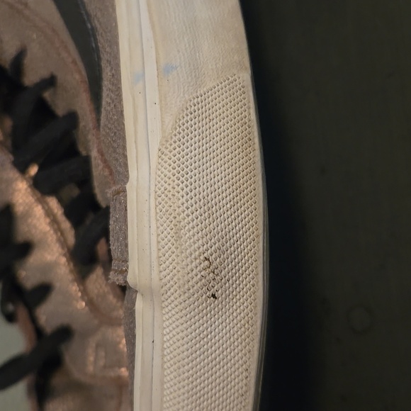 Vans Off The Wall Metallic Unisex Men’s 6 Women’s 7.5 Hi Top Athletic Shoes - Picture 7 of 8